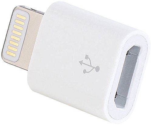revolt Adapter USB Lightning: Adapter Micro-USB auf 8-Pin, zum Laden von kompatibel mit iPhone 5/6/7/8/10 u.v.m. (Adapter für Powerbank, Micro USB auf Lightning, Ladekabel) von revolt