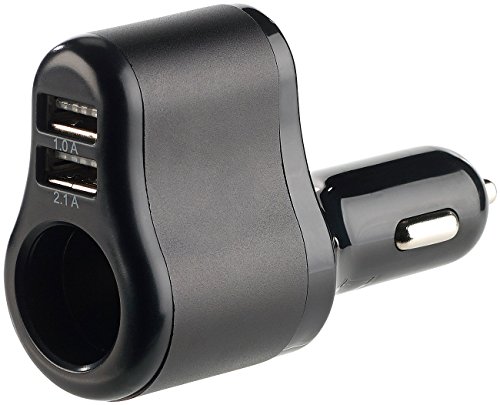 revolt Autoadapter: Kfz-Netzteil mit 12/24-V-Zigarettenanzünder und 2X USB, 3,1 A, 15,5 W (LKW Zigarettenanzünder Adapter, Kfz Verteiler, Apple iPhone Ladekabel) von revolt