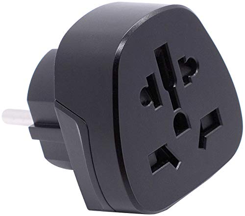 revolt Netzadapter: Reiseadapter zum Anschluss ausländischer Geräte an deutsche Steckdosen (Adapter Steckdose, Travel Adapter, Deutschland) von revolt