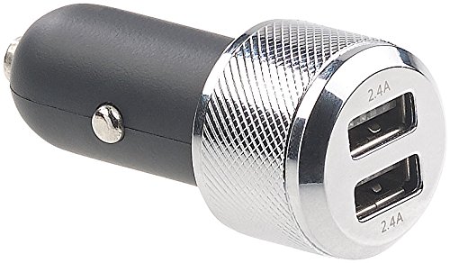 revolt Kfz Steckdose: 2er-Set Kfz-USB-Ladegeräte je mit 2 Ports, für 12/24 Volt, 4,8 A (USB Ladegerät 12V, Adapter Zigarettenanzünder, Apple iPhone Ladekabel) von revolt