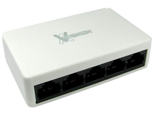 5 Port 10/100 Mbit/s Ethernet Switch Box Cat 5e Netzwerk RJ45 Hub von rhinocables