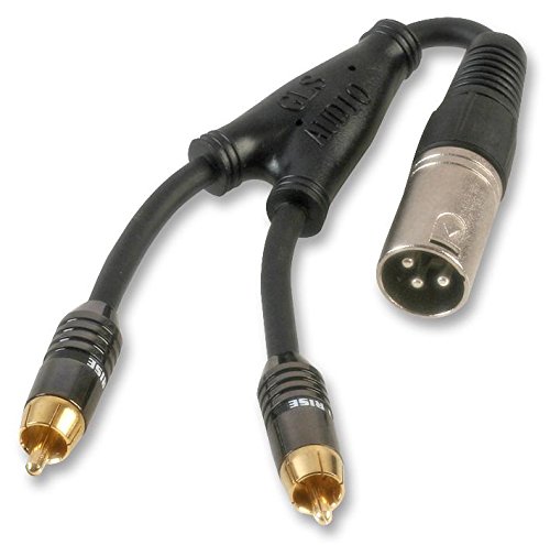 Rhinocables XLR-Stecker auf 2 x Cinch-Cinch-Stecker-Adapter 25cm Schwarz Rhinocables XLR-Stecker auf 2 x Cinch-Cinch-Stecker-Adapter 25cm Schwarz von rhinocables