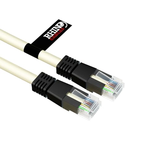 rhinocables RJ45 Cat6 Grau Ethernet Netzwerkkabel Crossover XOVER Cable Network LAN CAT 6 Patch Kabel Xbox PS4 PC zu PC (20m) von rhinocables