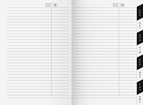 rido/idé 7048040 Adress-Registerheft (für Taschenkalender uni-planer, 104 x 153 mm, Karton-Umschlag) von rido/idé