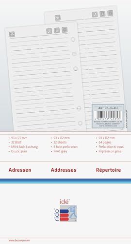 rido/idé Adressen/Notizen Timing 2 | 93×172 mm von rido/idé