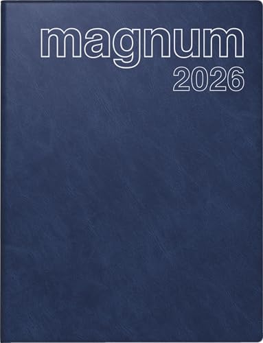 rido/idé Buchkalender Mod. magnum 2026 | 183×240 mm, Kunststoff, dunkelblau von rido/idé