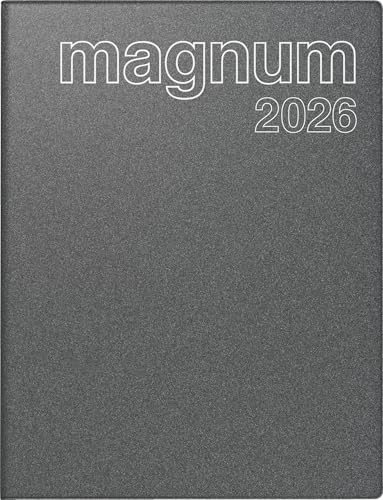 rido/idé Buchkalender Mod. magnum 2026 | 183×240 mm, Kunststoff, grau von rido/idé