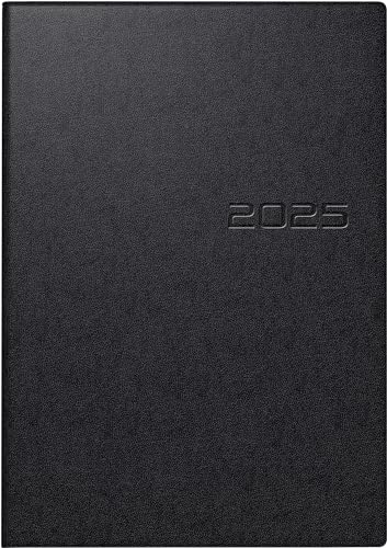rido/idé Buchkalender Modell studioplan int. (2025), 2 Seiten = 1 Woche, 168 × 240 mm, 160 Seiten, Balacron-Einband, schwarz von rido/idé
