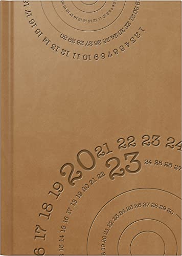 rido/idé Tageskalender Modell Mentor 2023 Blattgröße 14,8 x 20,8 cm braun von rido/idé