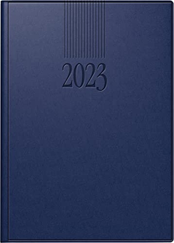 rido/idé Tageskalender Modell ROMA 1 2023 Blattgröße 14,2 x 20 cm dunkelblau von rido/idé