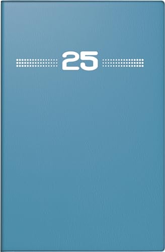 rido/idé Taschenkalender Modell partner/Industrie I (2025), 2 Seiten = 1 Woche, A7, 144 Seiten, Kunststoff-Einband, petrol von rido/idé