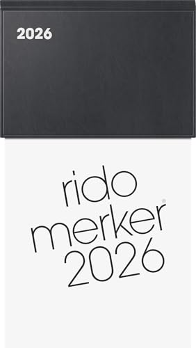 rido/idé Vormerkbuch Mod. Merker 2026 | 108×201 mm, Kunststoff, schwarz rido/idé Vormerkbuch Mod. Merker 2026 | 108×201 mm, Kunststoff, schwarz von rido/idé
