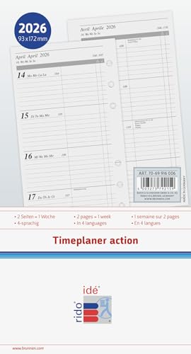 rido/idé Wochenkalendarium Timeplaner action 2026 | 93×172 mm rido/idé Wochenkalendarium Timeplaner action 2026 | 93×172 mm von rido/idé