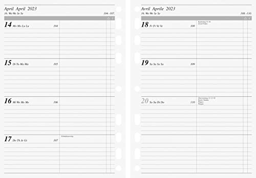 rido/idé Wochenkalendarium Timeplaner work 2023 A5, weiß, 7069915003 von rido/idé