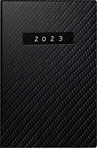 rido/idé Wochenkalender „Carbon“ Modell partner/Industrie I 2023 Blattgröße 7,2 x 11,2 cm schwarz von rido/idé