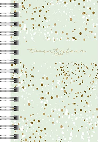 rido/idé Wochenkalender „Confetti“ Modell Timing 3 2024 2 Seiten = 1 Woche Blattgröße 7,6 x 12,7 cm mint von rido/idé
