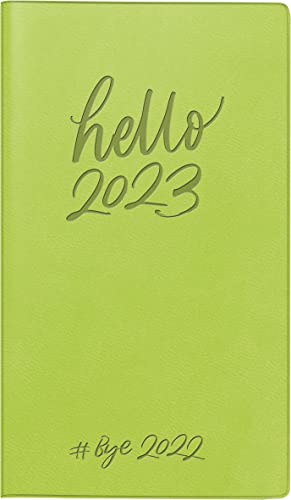 rido/idé Wochenkalender „Hello“ Modell Taschenplaner int. 2023 Blattgröße 8,7 x 15,3 cm hellgrün von rido/idé