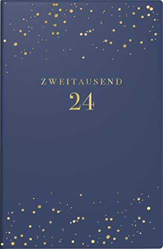 rido/idé Wochenkalender „Starry Night“ Modell partner/Industrie I 2024 2 Seiten = 1 Woche Blattgröße 7,2 x 11,2 cm dunkelblau von rido/idé
