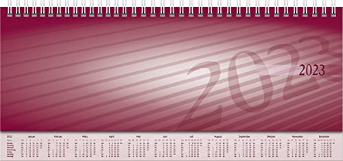 rido/idé Wochenkalender Modell Sequenz 2023 Blattgröße 29,7 x 10,5 cm bordeaux von rido/idé