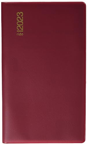 rido/idé Wochenkalender Modell TM 17/contacter 2023 Blattgröße 8,7 x 15,3 cm bordeaux, 7012212293 von rido/idé