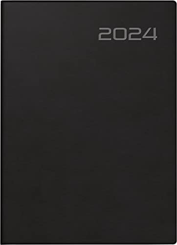 rido/idé Wochenkalender Modell Technik S 2024 2 Seiten = 1 Woche Blattgröße 10 x 14 cm schwarz von rido/idé