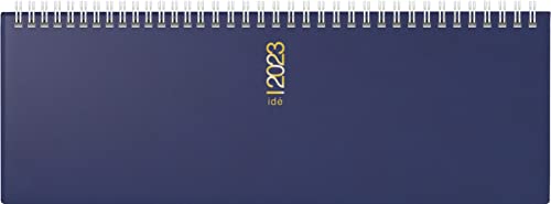 rido/idé Wochenkalender Modell ac-Wochenquerterminer 2023 Blattgröße 30,7 x 10,5 cm blau von rido/idé