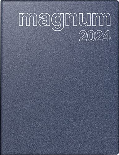 rido/idé Wochenkalender Modell magnum 2024 2 Seiten = 1 Woche Blattgröße 18,3 x 24 cm blau von rido/idé