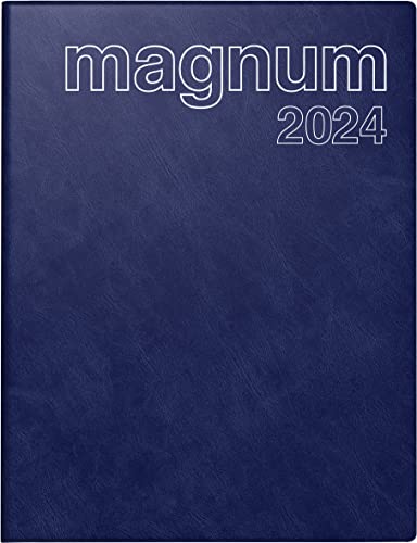 rido/idé Wochenkalender Modell magnum 2024 2 Seiten = 1 Woche Blattgröße 18,3 x 24 cm dunkelblau von rido/idé