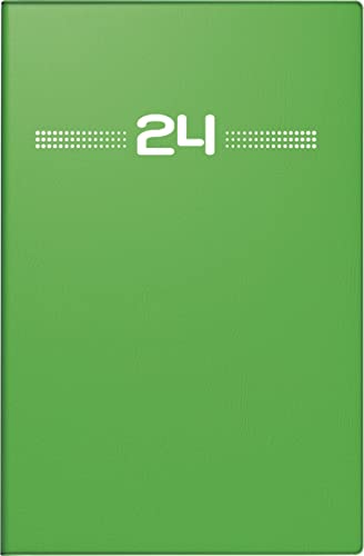 rido/idé Wochenkalender Modell partner/Industrie I 2024 2 Seiten = 1 Woche Blattgröße 7,2 x 11,2 cm grün von rido/idé