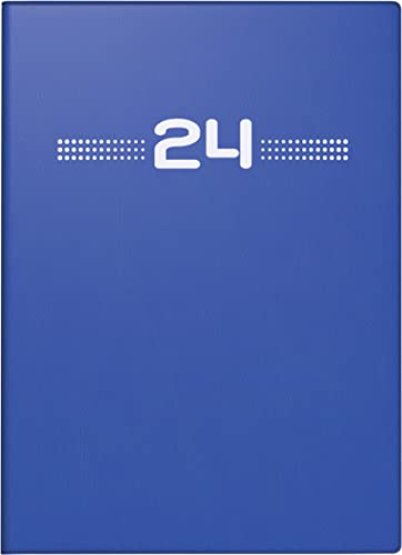 rido/idé Wochenkalender Modell perfect/Technik I 2024 2 Seiten = 1 Woche Blattgröße 10 x 14 cm blau von rido/idé