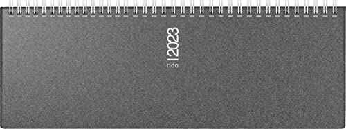 rido/idé Wochenkalender Modell septant 2023 Blattgröße 30,5 x 10,5 cm grau, 7036133903 von rido/idé