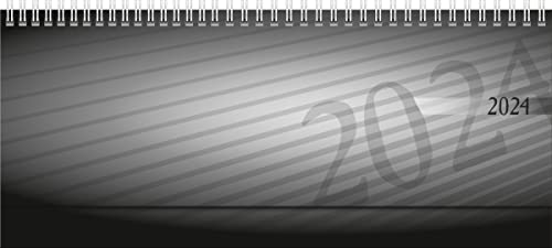 rido/idé Wochenkalender Modell septant 2024 2 Seiten = 1 Woche Blattgröße 30,5 x 10,5 cm anthrazit von rido/idé