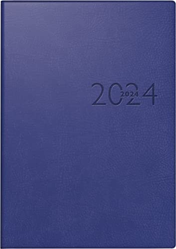 rido/idé Wochenkalender Modell studioplan int. 2024 2 Seiten = 1 Woche Blattgröße 16,8 x 24 cm blau von rido/idé