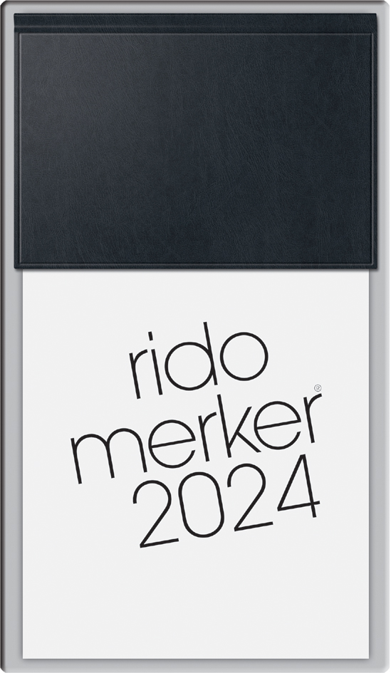 rido idé Tischkalender , Merker Miradur, , 2024, schwarz von rido idé