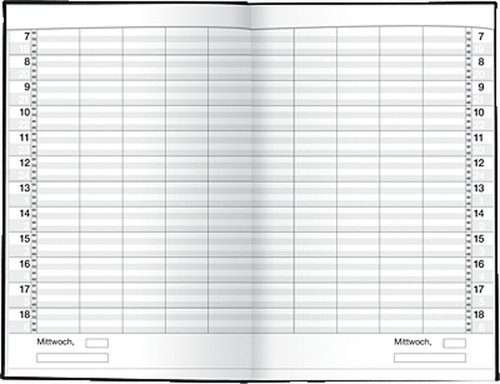 ide ultraplan Kalender/702200290 19,5 x 30 cm schwarz von rido