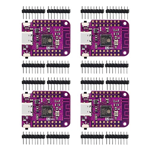 rieder ESP32 S2 Mini V1.0.0 WiFi IOT-Board basiertes S2 Mini Development Board ESP32-S2FN4R2 ESP32-S2 4MB Flash 2MB PSRAM MicroPython 4 Stück, 00329542A1 von rieder