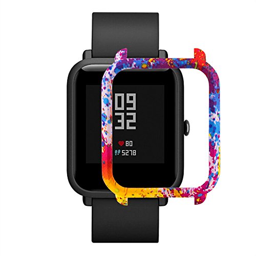 Riou TPU Hülle Schutzhülle kompatibel für Xiaomi Huami Amazfit Bip Youth/Lite Watch Displayschutzfolien von riou