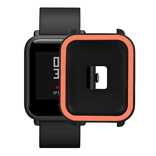 Riou TPU Hülle kompatibel für Xiaomi Huami Amazfit Bip Youth Watch Weich Schutzhülle Displayschutzfolien von riou