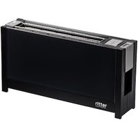 ritter volcano 5 Langschlitz-Toaster mit Glasfronten schwarz von ritter