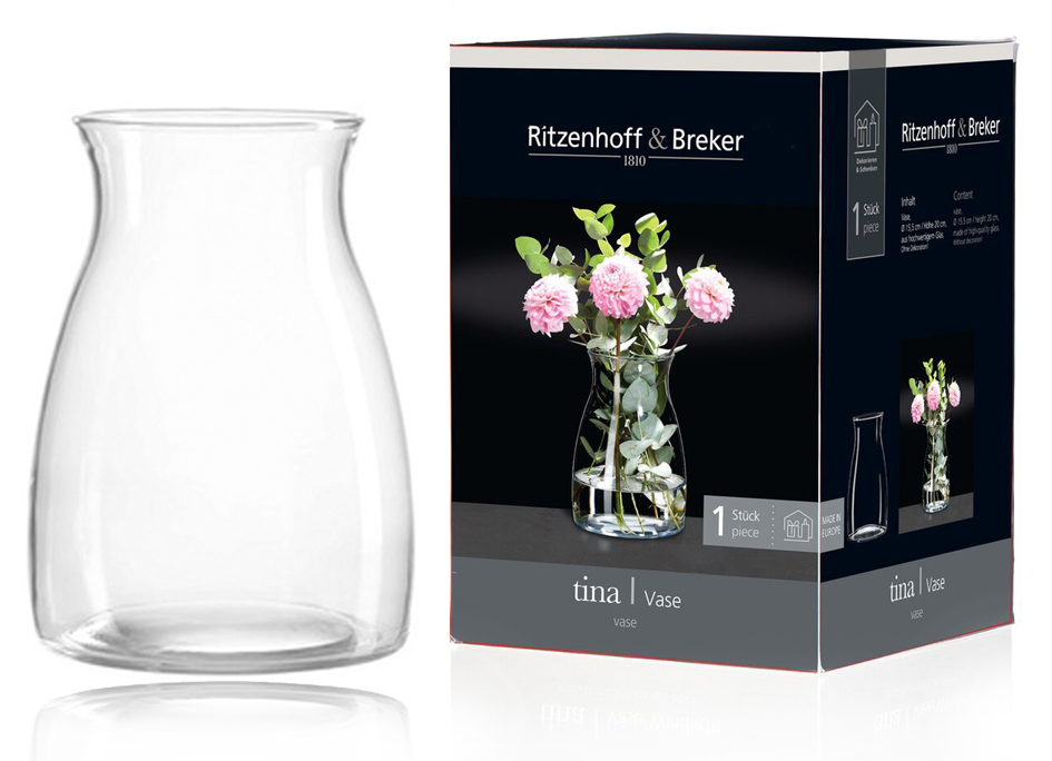 Ritzenhoff & Breker Blumenvase TINA, transparent von ritzenhoff & breker