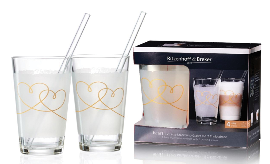 Ritzenhoff & Breker Latte-Macchiato-Set HEART von ritzenhoff & breker