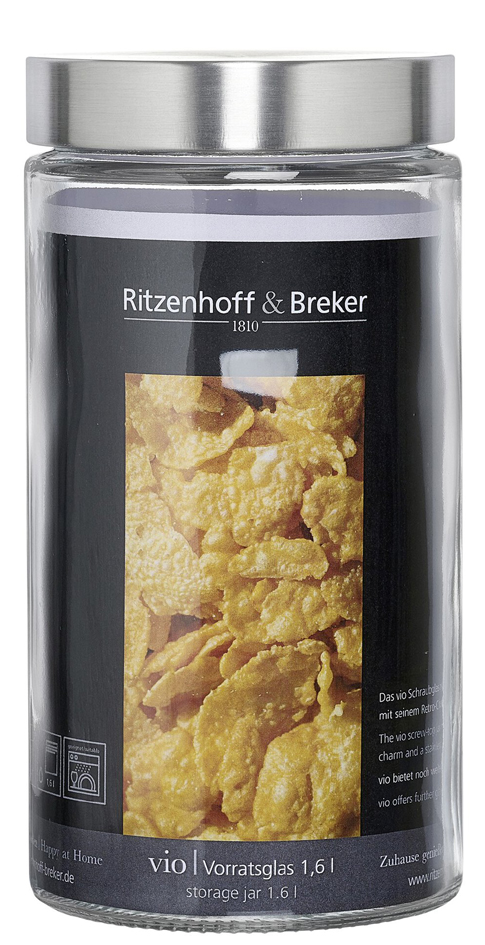 Ritzenhoff & Breker Vorratsglas VIO, rund, 1,6 Liter von ritzenhoff & breker