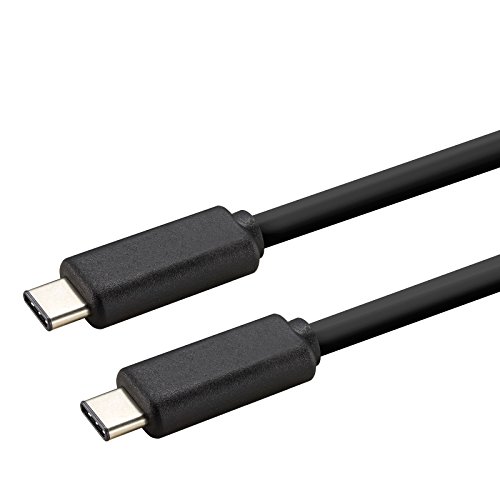 rocabo 1268 1,5m USB-C 3.1 Kabel – Stecker Typ C auf Typ C – Premium Datenkabel/Ladekabel – 10Gb/s geeignet – Power Delivery – für USB-Festplatten und Grafikkarten - Schwarz von rocabo