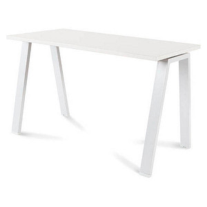 rocada BLANCA höhenverstellbarer Schreibtisch weiß rechteckig, 4-Fuß-Gestell weiß 120,0 x 60,0 cm von rocada