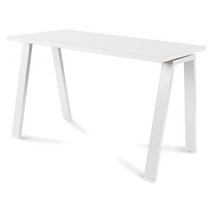 rocada BLANCA Schreibtisch weiß rechteckig, 4-Fuß-Gestell weiß 120,0 x 60,0 cm von rocada