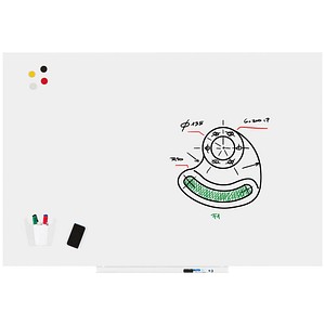 rocada Whiteboard PRO Skinwhiteboard 100x150 ws 100,0 x 150,0 cm weiß Stahl von rocada