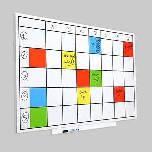 rocada Whiteboard Skin Planner 115,0 x 75,0 cm weiß lackierter Stahl von rocada