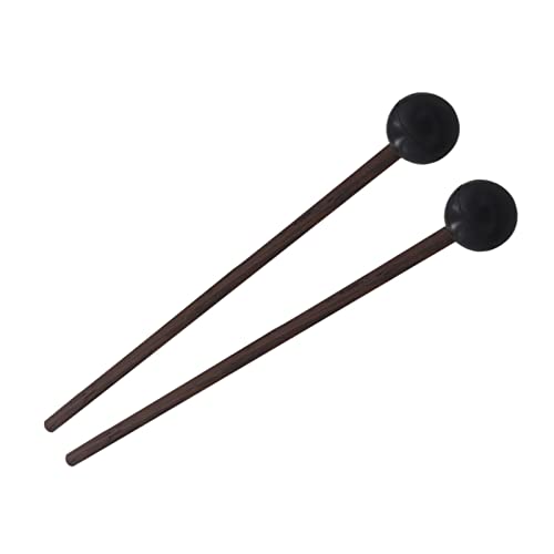 rockible 2 x professionelles Schlagzeug-Schlägel-Zubehör, Ersatzteil, Xylophon-Schlägel, Schlaginstrumententeile, Glockenspiel-Sticks für, Schwarz von rockible