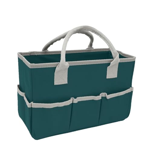 rockible Tragbare Aktentasche, Gartenwerkzeugtasche mit Taschen, Desktop-Aktenordner-Tragetasche für das Handwerk von rockible