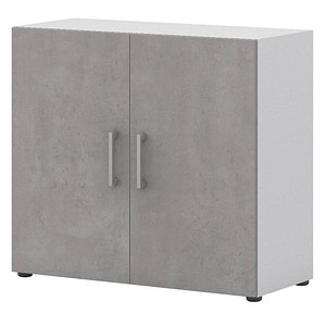 röhr Aktenschrank direct.office, 859B221000 beton, weiß 1 Fachboden 80,0 x 33,5 x 72,0 cm von röhr